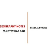 GEOGRAPHY NOTES