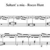 Spartito di "Sultant' a mia - Rocco Hunt" per pianoforte