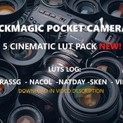 New BMPCC4k 5 Cinematic Lut Pack