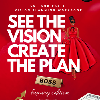 See The Vision Create The Plan Workbook : Cut and Paste : Luxury Version