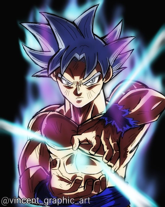 Goku Ultra Instinct - Vincentgraphicart1. I Drew A Goku Ultra Instinct ...