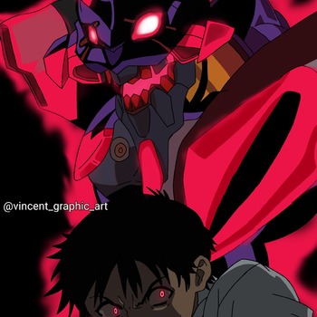 Shinji Ikari's rage and Eva 01 pseudo-evolution