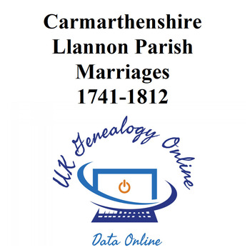 Llannon Parish Marriages 1741-1812 Images