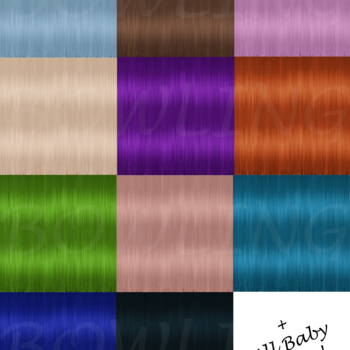 Pack of 11 Hair Textures + Baby Hairs