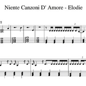 Spartito di "Niente Canzoni D'Amore - Elodie" per pianoforte