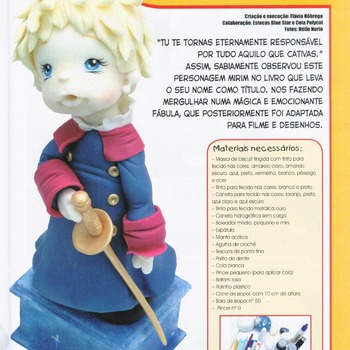 instant download project :Doll's House Projects with Polymer Clay---gold hair boy