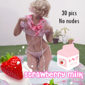 Strawberry Milk Selfies Set