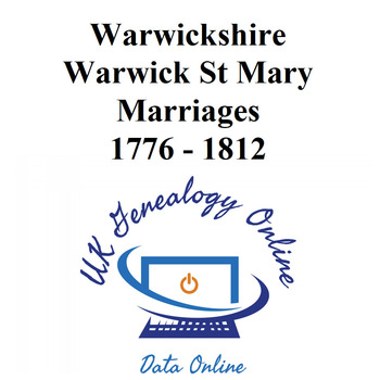 Warwickshirce Warwick St Mary Images 1777-1812