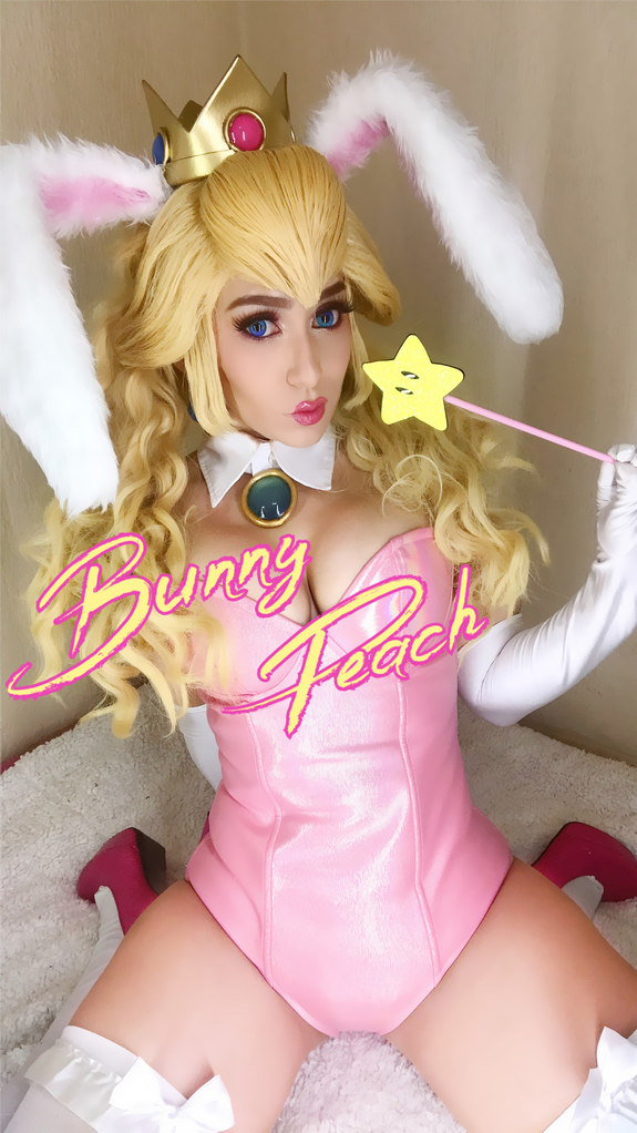 Princess peach cosplay sexy