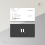 Business card template T02 - PSD