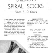 2-needle Socks / Children's Heelless Socks Knitting Pattern / Vintage Knitting PDF Pattern / Instant Download