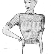 30s Jumper Knitting Pattern. Vintage Knitting PDF Pattern. Instant Download