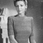 40s Jumper Knitting Pattern. Vintage Knitting PDF Pattern. Instant Download