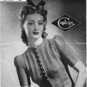 40s Jumper Knitting Pattern. Vintage Knitting PDF Pattern. Instant Download