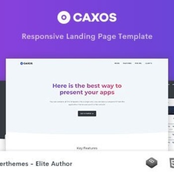 Caxos - Landing Page Template