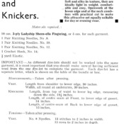 Vintage Lingerie Knitting Pattern. PDF Pattern Leaflet. Underwear