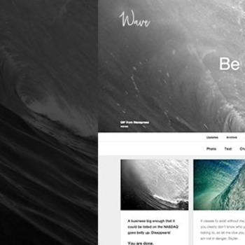 Wave | Grid-based, Responsive Portfolio Tumblr Theme