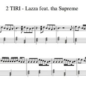 Spartito di "2 TIRI - Lazza feat. tha Supreme" per pianoforte