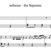 Spartito "m8nstar - tha Supreme" per pianoforte