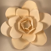 PDF Petal 1 Paper Flower Template/Printable/Trace and Cut/ 3D Giant Paper Flowers