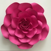 PDF Petal 11 Paper Flower template w/ Rose Bub Center Instant Download Printable Cut & Trace Stencil DIY 19-21 inches Rose + Centers n Bases