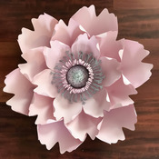 PDF Petal 13 Paper Flower Templates with Base n Center Instant download Trace and Cut File for DIY Giant Paper Flower used for event decor