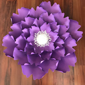 PDF Petal 13 Paper Flower Templates with Base n Center Instant download Trace and Cut File for DIY Giant Paper Flower used for event decor
