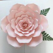 PDF Petal 19 Paper Flowers template w/ Rose Bub Center Instant Download Printable Cut Files for trace Stencil DIY 19-23 inches Rose Craft