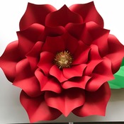 PDF Petal 3 Paper Flowers Template Printable Trace and Cut 3D Giant Paper Flowers