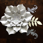 PDF Petal 3 Paper Flowers Template Printable Trace and Cut 3D Giant Paper Flowers