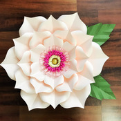 PDF Petal 3 Paper Flowers Template Printable Trace and Cut 3D Giant Paper Flowers