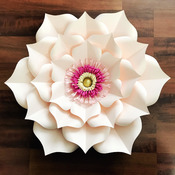 PDF Petal 3 Paper Flowers Template Printable Trace and Cut 3D Giant Paper Flowers