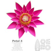 PDF Petal 4 Paper Flower Template/Printable/Trace and Cut/ 3D Giant Paper Flowers