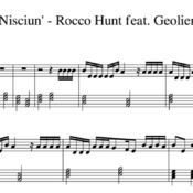 Spartito "Nisciun - Rocco Hunt feat. Geolier" per pianoforte