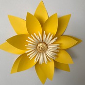 SVG Petal #4 Paper Flower Template with Base, DIGITAL file for Cutting Machines Such as Cricut and Silhouette Cameo