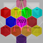 2020 transparent calendar