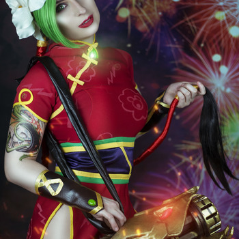 Fire Cracker Jinx Cosplay Set