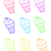 Ice Cream Cone brush for Photoshop