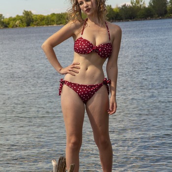 Minnie Mouse Inspired Bikini Set