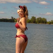 Minnie Mouse Inspired Bikini Set