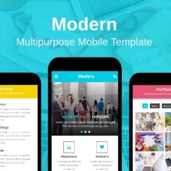 Modern - Multipurpose Mobile Template