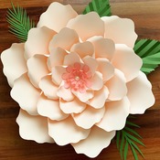 PDF PETAL 21 Paper Flowers UPDATED Template Printable to create 6 different Paper Flower Sizes + 5 Sizes Flat Center + 6 Sizes Base Diy art
