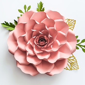 PDF Petal 36 Paper Flowers template w/ Rose Bub Center, printable for Cut & Trace Stencil  DIY 19-23 inches Rose for wedding backdrop decor