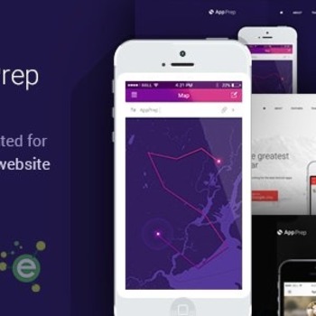 AppPrep - Creative App Landing Page HTML5 Template + RTL