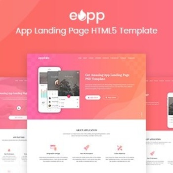 eApp - 5 in 1 App Landing Page