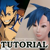 Kamina Wig Tutorial - Tengen Toppa Gurren Lagann [Español//English]