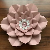 Petal 17 PDF Printable Giant DIY Paper Flower Templates Wedding Decor Events Birthdays Flat Center and Bases are Included w/ Video Tutorial