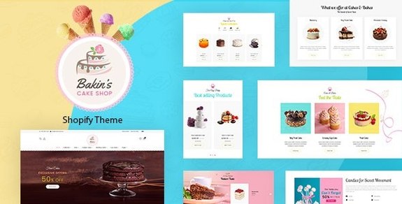 BAKINS V1.0 - SHOPIFY CAKE SHOP, BAKERY THEME - shoppers-lab. Bakin’s ...