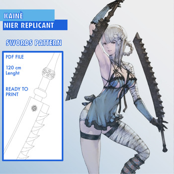 Kainè - NieR Replicant - Cosplay Swords Pattern Blueprint