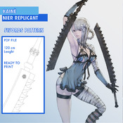 Kainè - NieR Replicant - Cosplay Swords Pattern Blueprint